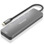 Aisens USB-C Dock 6 en 1 ASUC-6P016-GR Gris con HDMI 4K y PD 100W